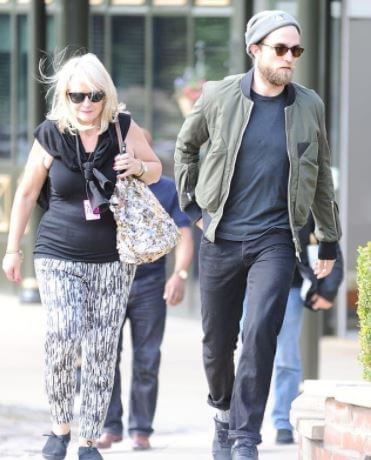 Clare Pattinson with her son, Robert Pattinson.
